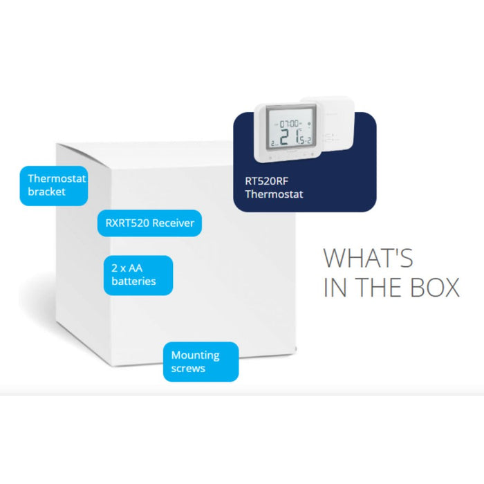 Salus RT520RF Wireless Programmable Thermostat – Reliable Heating Control with OpenTherm - Getplumb