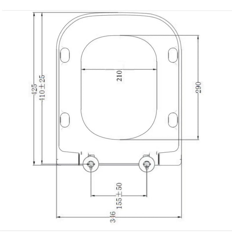 Tavistock Close, Structure WC Seat Wrap 346MM (w) X 426MM — TS450S-SF - Getplumb