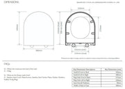 Tavistock SC Aerial SC Secure Seat Fix Toilet Seat — TS650S-SF - Getplumb