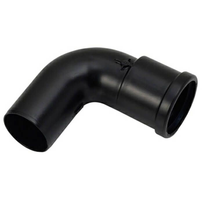 Vaillant 87° Plume Elbow DN60 Black - 0020219543 - Durable Venting Fitting - Getplumb