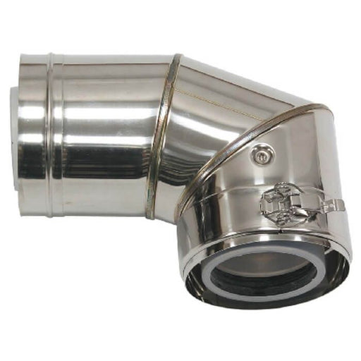 Vaillant Commercial Facade Flue System Elbow 87Deg DN80/125 PP 0020042756 - Getplumb