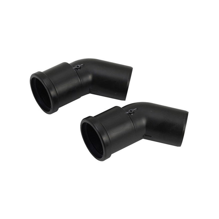 Vaillant Elbow 45 Deg DN60(2 Pieces) Black - Getplumb