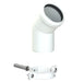 Vaillant Elbow 45 Deg DN60(2 Pieces) White - Getplumb