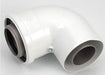 Vaillant Elbow 87 Deg DN60 White - Getplumb