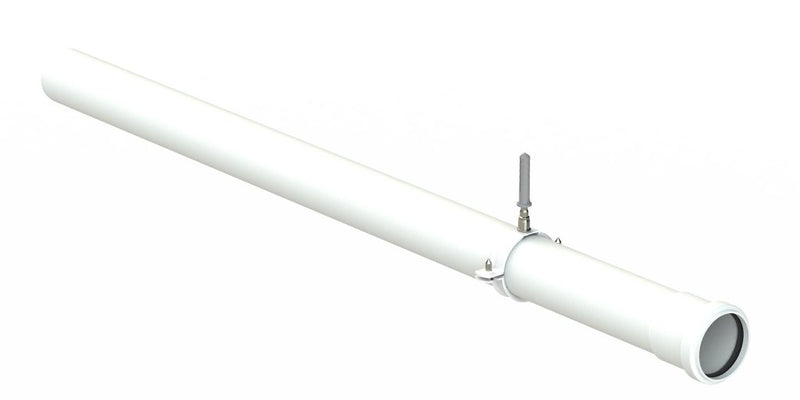 Vaillant Extension 1 Metre DN 60 PP White - Getplumb