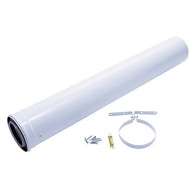 Vaillant Extension 1 Metre DN 60 PP White - Getplumb