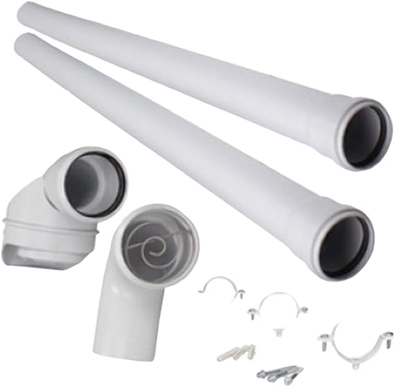 Vaillant Standard Plume Variable Termination Kit DN 60 PP White 0020219530 - Getplumb