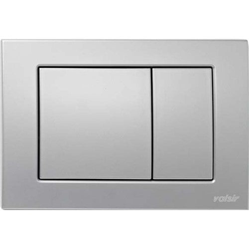 VALSIR Flushing Mechanism (VS0870237) – Metal Rectangular Plate, Satin, D.245x165mm - Getplumb