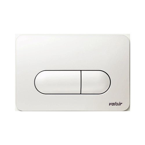 VALSIR Flushing Mechanism (VS0872801) – ABS Round Push Plate, White, D.215x145mm - Getplumb