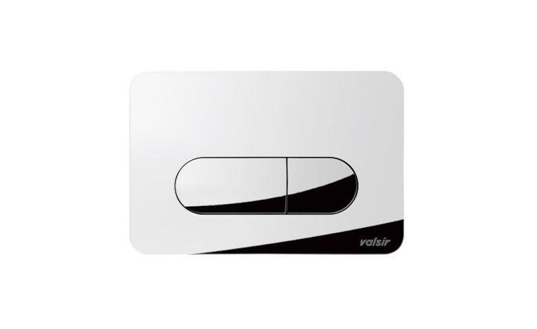 VALSIR Flushing Mechanism (VS0872835) – ABS Round Push Plate, Polished, D.215x145mm - Getplumb