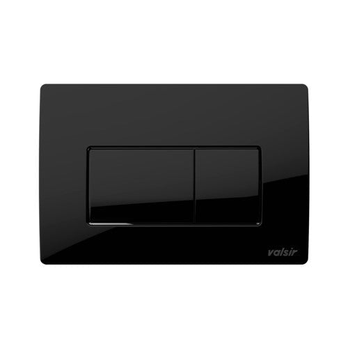 VALSIR Flushing Pneumatic Push Plate (VS0872641) – Rectangular, Black, D.215x145mm - Getplumb