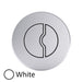 VALSIR Flushing R8 Pneumatic Push Button (VS0875381) – White, D.96mm - Getplumb