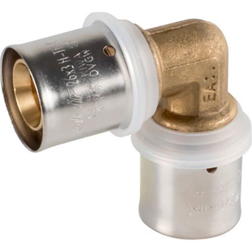 Valsir Pexal Brass 90° Equal Elbow Connector – 75×5 mm | VS0130843 - Getplumb