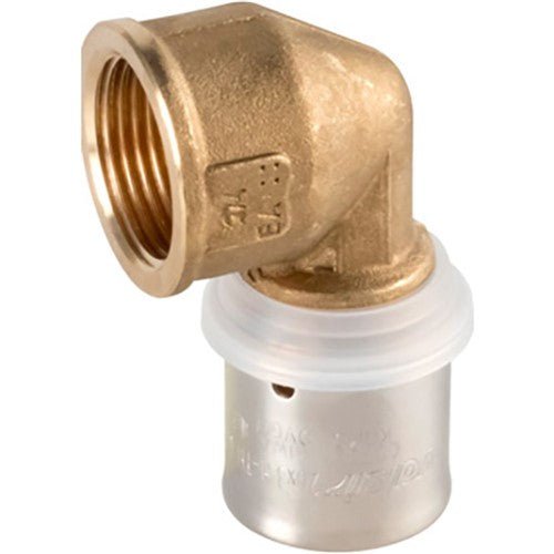 Valsir Pexal Brass 90° Female Threaded Iron Elbow – 32x3 mm to 1" | VS0170639 - Getplumb
