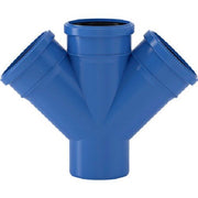 Valsir Triplus 110mm Double Branch 45° Drainage Fitting – VS0650655 - Getplumb
