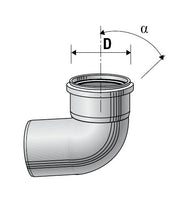 Valsir Triplus Bend - 87.30 Degree, D110 mm - VS0650459 - Getplumb