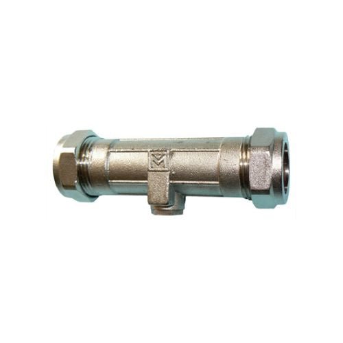 VCDX double check valve - 15mm chrome - Getplumb