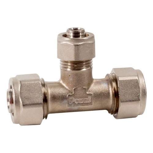 VS0101151 VALSIR PEXAL TWIST REDUCING TEE D.20X2 - 16X2 - 20X2MM - Getplumb
