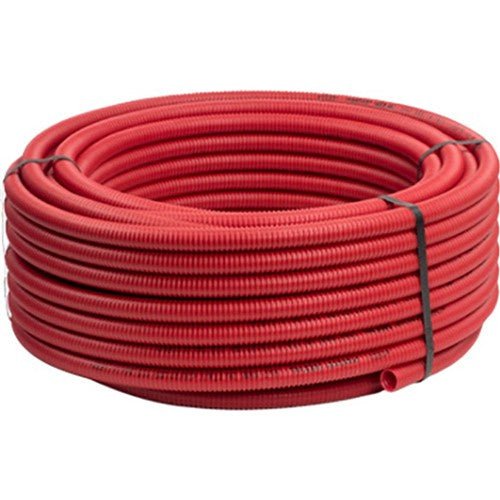 VS0125107 – Valsir Pexal Coil 16x2mm, 50m Length with Corrugated Conduit, Red - Getplumb