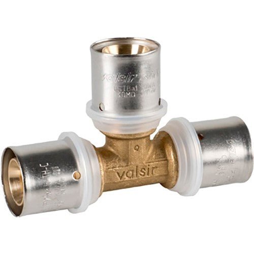 VS0131145 VALSIR PEXAL BRASS EQUAL TEE D.90X7 - 90X7 - 90X7MM - Getplumb