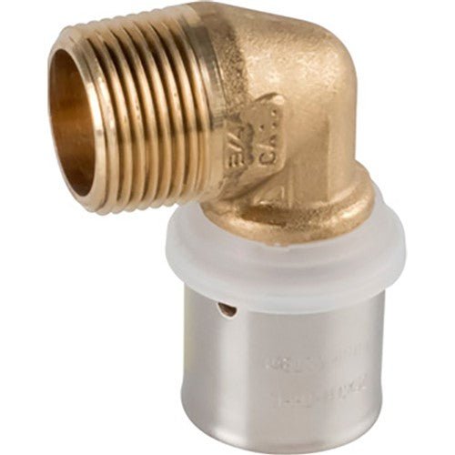 VS0170525 VALSIR PEXAL BRASS 90 DEGREE MALE IRON ELBOW D.20X2MM X 3/4 - Getplumb