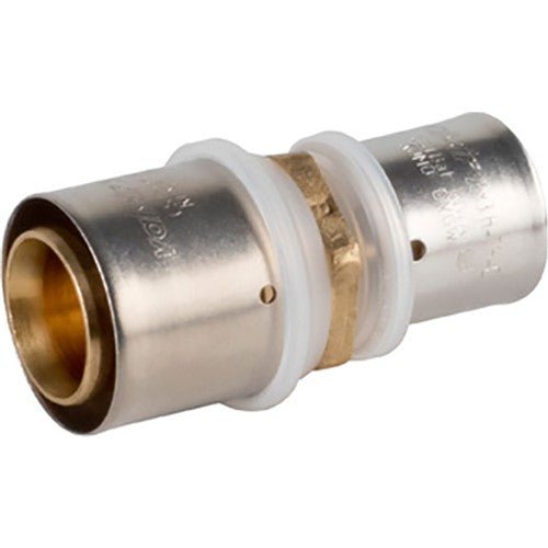 VS0171349 VALSIR PEXAL BRASS REDUCING COUPLING D.16X2 - 12X2 *PEX ONLY* - Getplumb
