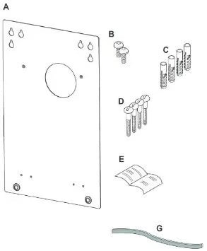 Kit de plaque murale terminale Ideal Logic/+ Chauffage seul