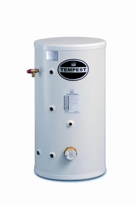 Telford Tempest Stainless Steel Direct 125L Unvented Cylinder - TSMD125 - Getplumb
