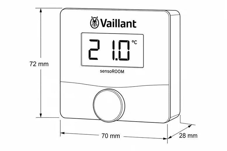 Termostato ambiente Vaillant (richiede Gateway Wi-Fi)