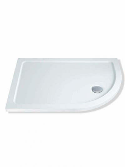 MX ELEMENTS STONE RESIN OFFSET QUADRANT SHOWER TRAYS 40mm HEIGHT