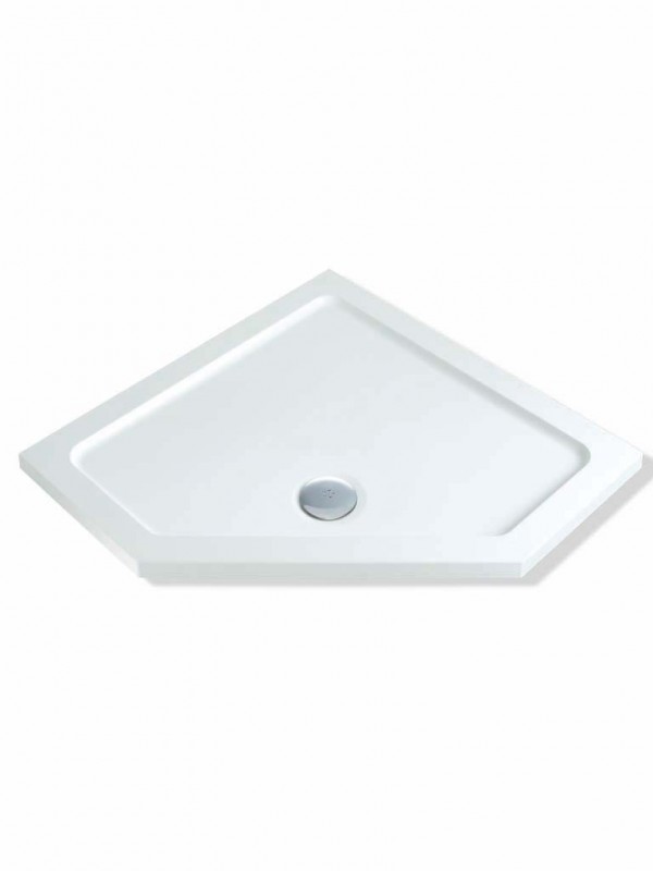 MX Elements  Pentangle Shower Tray 900 x 900mm Stone Resin 40mm