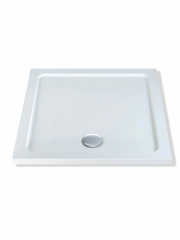 MX Elements Square Shower Tray700700 700X700 MM Stone Resin 40mm